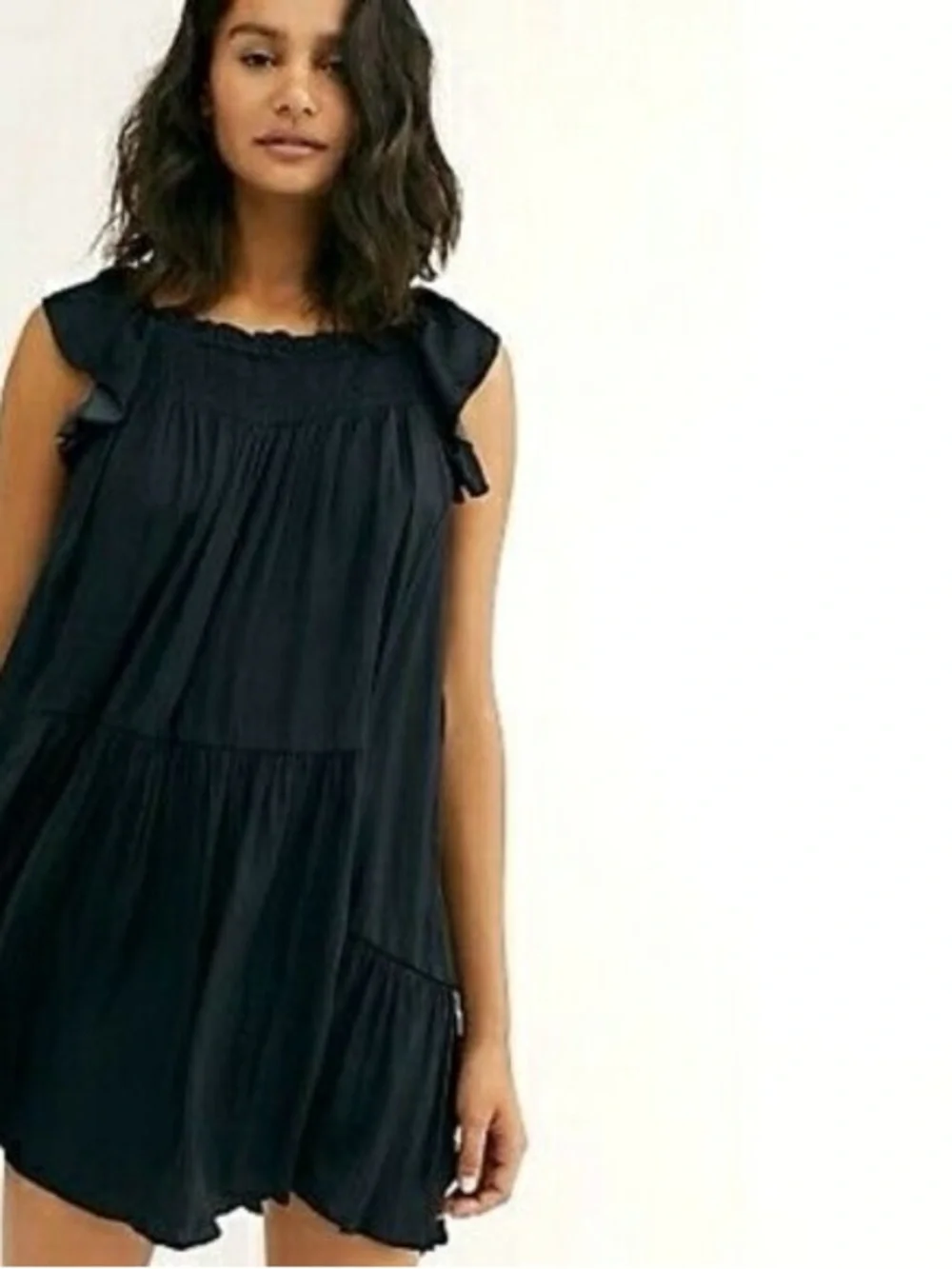 Free People Intimately Want Your Love Slip Dress Black XSmall